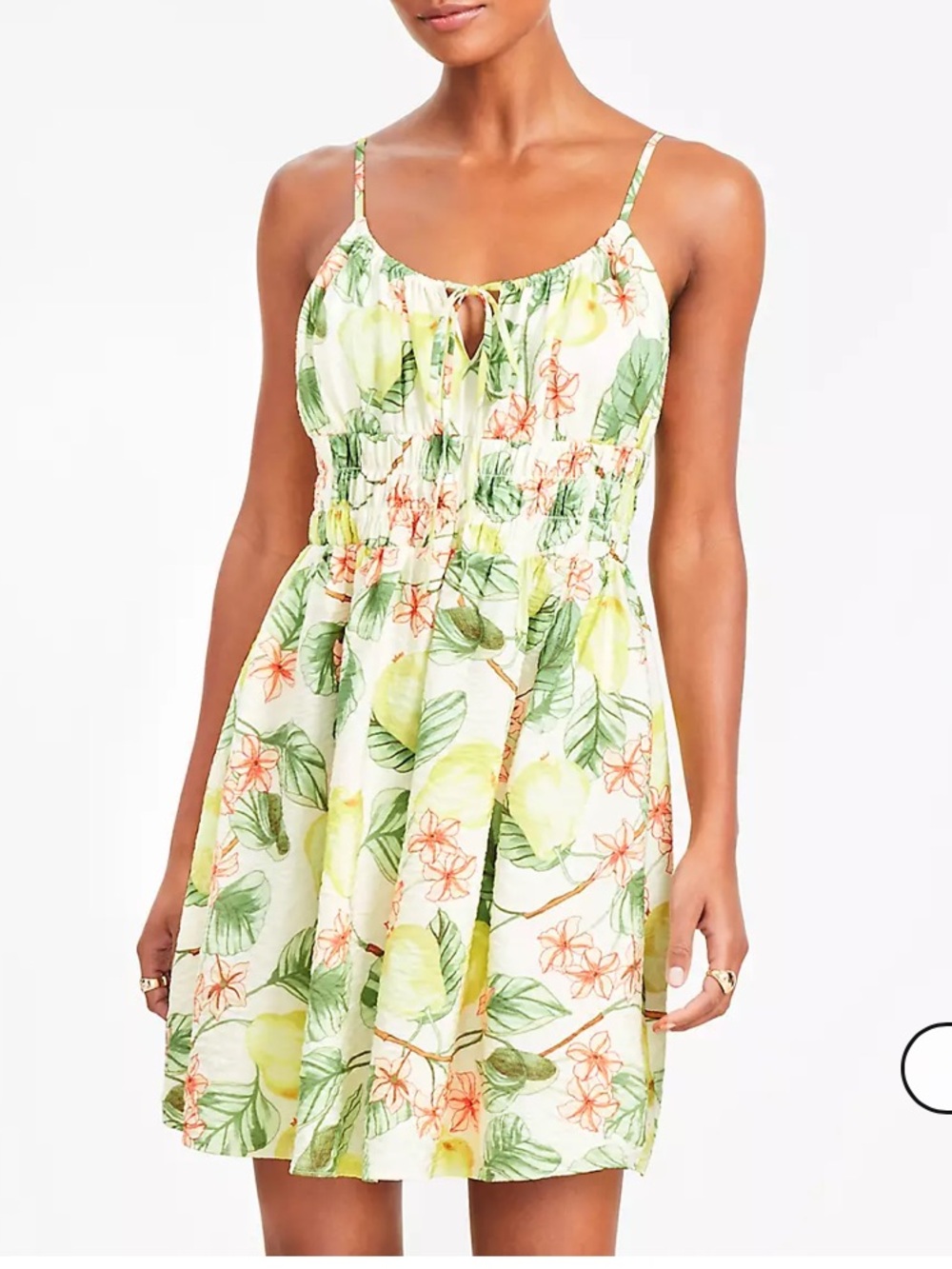 Loft Floral Leaf Dress